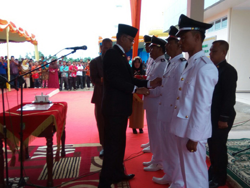  Bupati Suyatno Lantik T M Hasyim Sebagai Camat Sinaboi dan 3 Penghulu